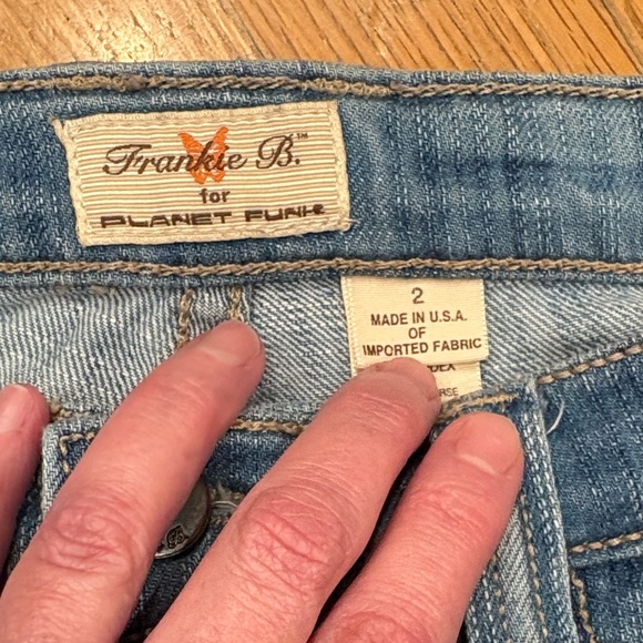 Y2K Frankie B. Light Blue Straight Leg low Rise Jeans - Picture 8 of 9